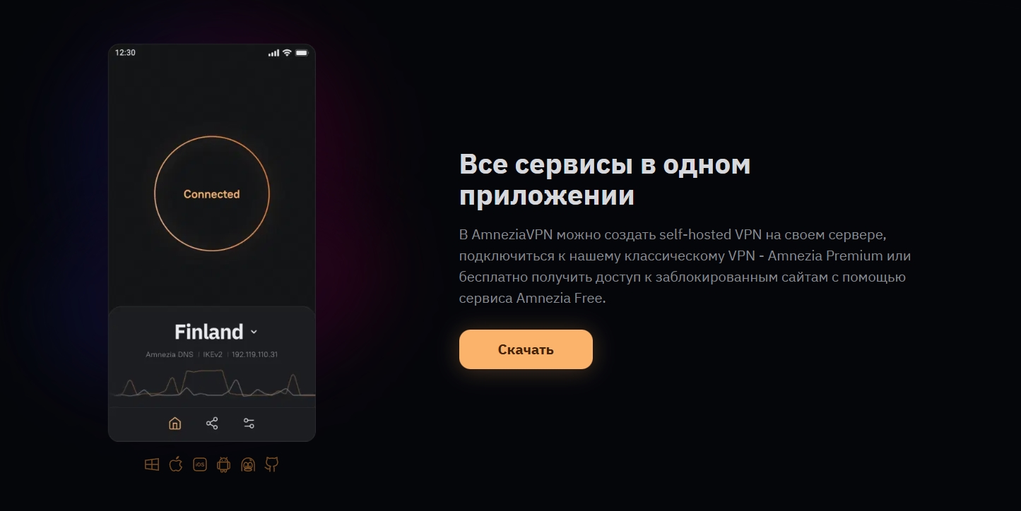 Приложения Amnezia VPN