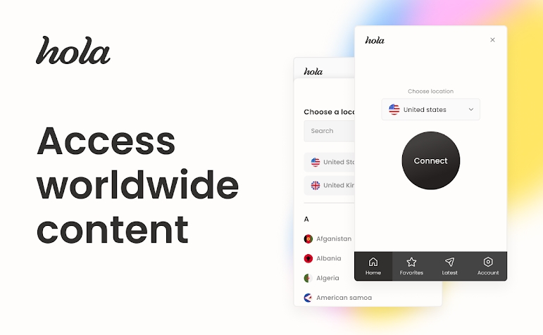 Скорость соединения Hola VPN