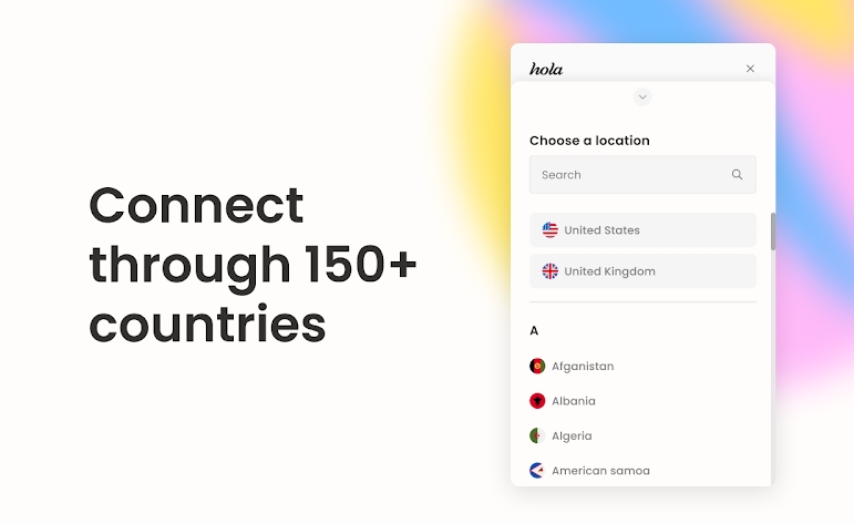 Количество серверов Hola VPN